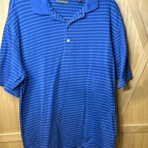 Lyle & Scott Navy Striped Polo Shirt